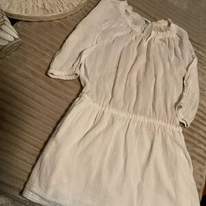 J. Crew White Swim Coverup